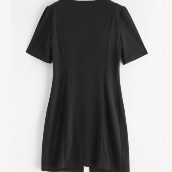 NWT Black Button Down Dress - Picture 2 of 3